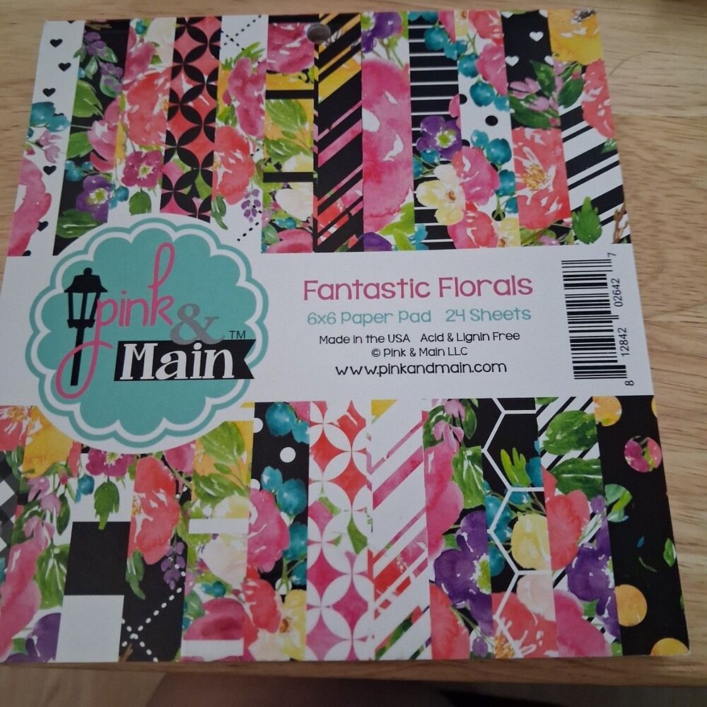 6x6 Paper Pad Destash 7 Complete Pads Stamps of Life Stampin Up Pink & Main - Picture 6 of 13